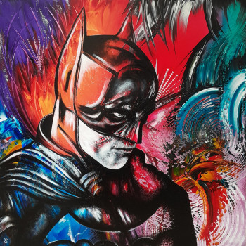 Obra contemporánea nombrada « Loving Batman », Hecho por ESTELLE BARBET