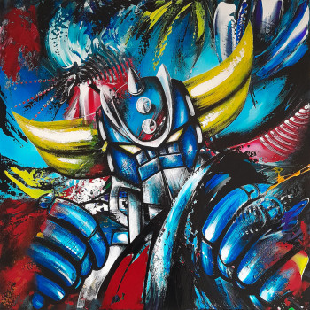 Obra contemporánea nombrada « Super Grendizer », Hecho por ESTELLE BARBET