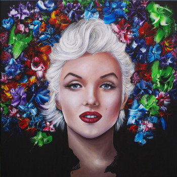 Obra contemporánea nombrada « Marilyn forever », Hecho por ESTELLE BARBET