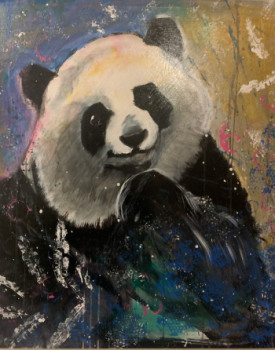 Obra contemporánea nombrada « Panda », Hecho por JEAN -MARIE DENIEL