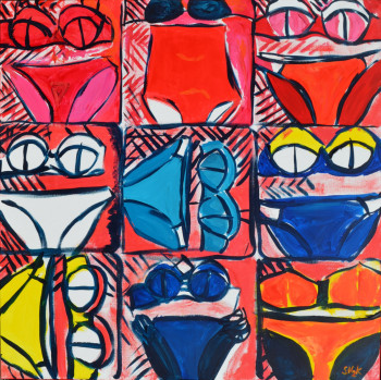 Obra contemporánea nombrada « Bikinis à Rodrigues », Hecho por STEFH2K