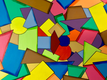 Obra contemporánea nombrada « Abstraction Géométrique », Hecho por MICHEL CROZE