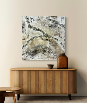 Obra contemporánea nombrada « Empreinte du temps », Hecho por LES TABLEAUX D'ANGE