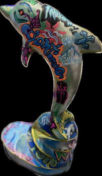 Obra contemporánea nombrada « The Dolphin’s is yours », Hecho por LE X MONEY