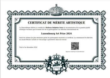 Obra contemporánea nombrada « Certificat de mérite artistique », Hecho por MALIWAN DELPHINE SENN