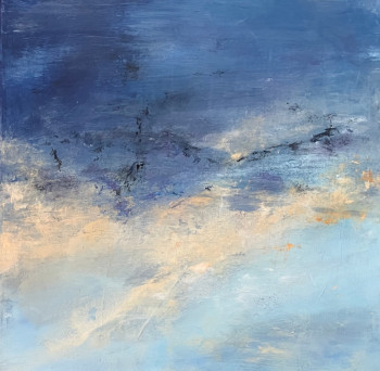 Obra contemporánea nombrada « Or bleu », Hecho por SANDRINE BELMONT