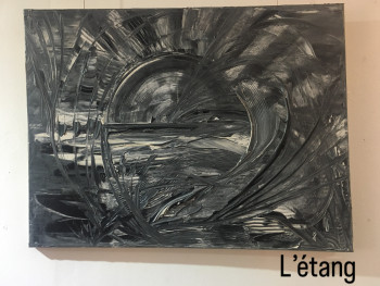 Obra contemporánea nombrada « L’étang », Hecho por M DE M