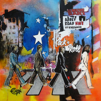 Obra contemporánea nombrada « ABBEY ROAD », Hecho por CLAUDE GEAN