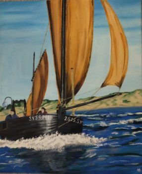 Obra contemporánea nombrada « La Marianne toute seule en baie », Hecho por HUBERT BRIDOUX