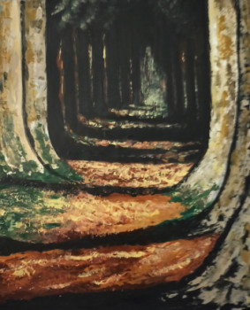 Obra contemporánea nombrada « Automne », Hecho por HUBERT BRIDOUX