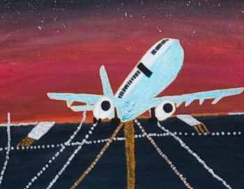 Obra contemporánea nombrada « Évasion par le voyage », Hecho por TD