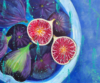 Obra contemporánea nombrada « Figues », Hecho por VIRGINIE AUBARD
