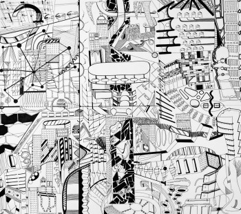 Obra contemporánea nombrada « NEW CITY », Hecho por MARDEF