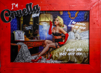 Obra contemporánea nombrada « Cruella », Hecho por KRYSTEL MARQUES