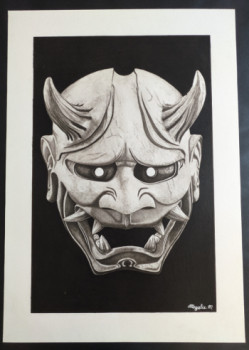 Obra contemporánea nombrada « La Hannya », Hecho por MAGALIE. M