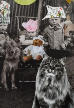 Obra contemporánea nombrada « CHILDHOOD », Hecho por LIELIE SELLIER