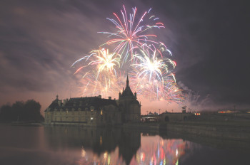 Obra contemporánea nombrada « Nuit de Feu au château de chantilly », Hecho por WHITE TIGER 60