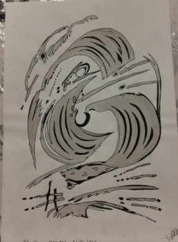 Obra contemporánea nombrada « La vague », Hecho por VIVIANE