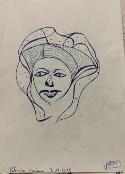 Obra contemporánea nombrada « Le mage antique », Hecho por VIVIANE