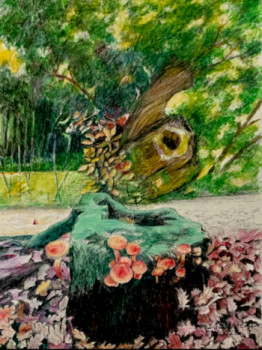 Obra contemporánea nombrada « ARBRES : VIGUEUR ET DÉSUÉTUDE », Hecho por JACQUES TAFFOREAU