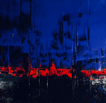 Obra contemporánea nombrada « Le feu », Hecho por OD