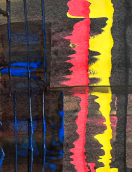 Obra contemporánea nombrada « Flashy frame », Hecho por ROD LUCAS