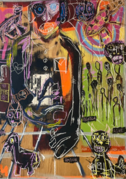 Obra contemporánea nombrada « Caractère », Hecho por HARDY