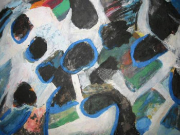 Obra contemporánea nombrada « Pierres bleues », Hecho por ALI ELHADJ TAHAR