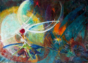 Obra contemporánea nombrada « La Lune m’a dit un jour... I », Hecho por RAPHY