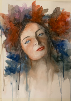 Obra contemporánea nombrada « papillon », Hecho por JOELLE