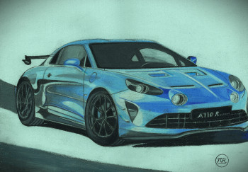 Obra contemporánea nombrada « Renault Alpine A110 R Ultime », Hecho por PIRDESSINS