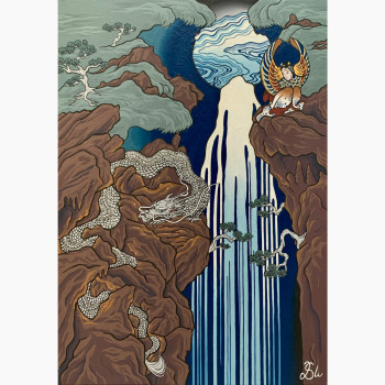 Obra contemporánea nombrada « Guarded Passage », Hecho por BLU