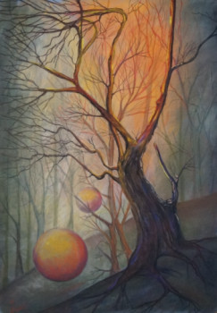 Obra contemporánea nombrada « FORET », Hecho por ISABELLE ZWANG