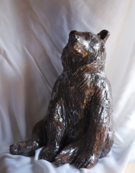 Obra contemporánea nombrada « OURS ASSIS », Hecho por ISABELLE ZWANG