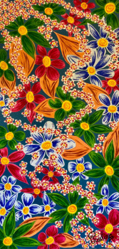 Obra contemporánea nombrada « Jardin fleuri 5 », Hecho por PAULINE