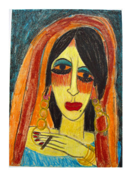 Obra contemporánea nombrada « Madonna III, Urheberrecht Katharina Kretschmer », Hecho por KATHARINA KRETSCHMER