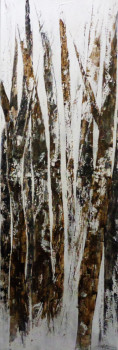 Obra contemporánea nombrada « arbres », Hecho por SYLVIE PINON