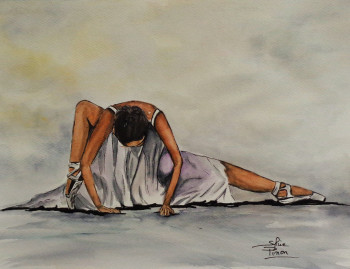 Obra contemporánea nombrada « la danseuse », Hecho por SYLVIE PINON