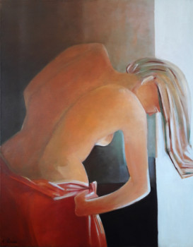 Obra contemporánea nombrada « Sous la case », Hecho por CLAIRE LEWIS