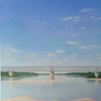 Obra contemporánea nombrada « La loire à saumur », Hecho por DARMSTADTER