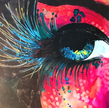 Obra contemporánea nombrada « Open your eyes », Hecho por ALEXIA GONDOUX