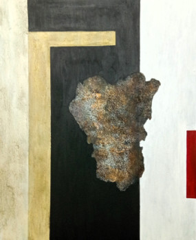 Obra contemporánea nombrada « Corazón de Lava nº 11 », Hecho por DE JUAN