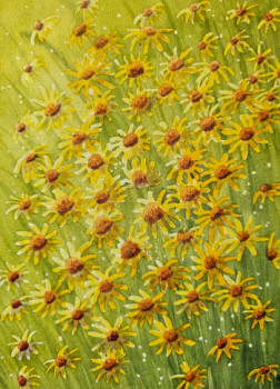Obra contemporánea nombrada « Fleurs sauvages », Hecho por MYRIAM FAYOLLE