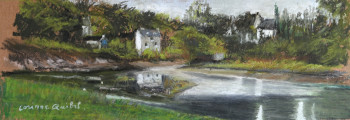 Obra contemporánea nombrada « Bois du poète (bretagne) », Hecho por CORINNE QUIBEL