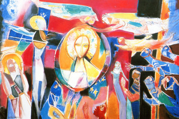 Obra contemporánea nombrada « Il est ! Il était et il vient ! », Hecho por LOUIS CAILLAUD D'ANGERS