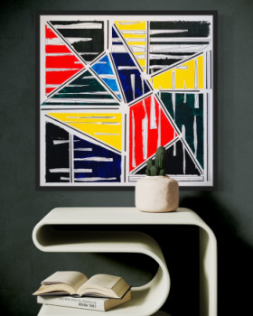 Obra contemporánea nombrada « Lacerated colors », Hecho por EUGéNIE MARIE