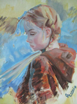Obra contemporánea nombrada « Niña Pintora », Hecho por MARIVí