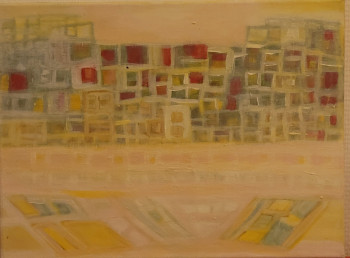 Obra contemporánea nombrada « Bouddha town », Hecho por CHANTAL LISTOIR