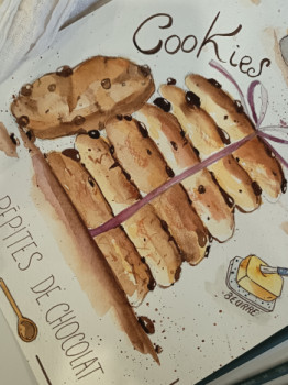 Obra contemporánea nombrada « Cookies », Hecho por JNF