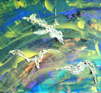 Obra contemporánea nombrada « Otras dimensiones II », Hecho por VELVI
